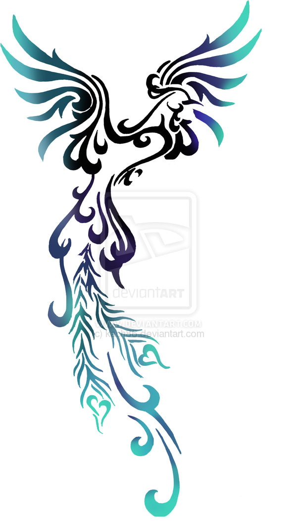 600x1051 Phoenix Tattoo Template The Hakkinen