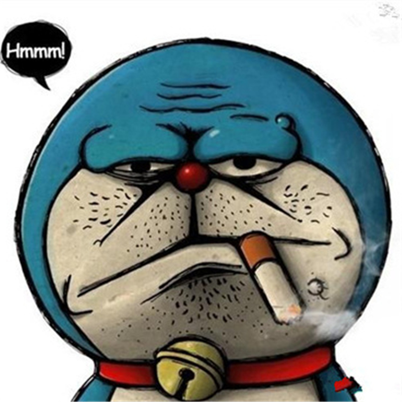 800x800 Japanese Anime Cartoon Figures Doraemon Smoke With Pipe Figure