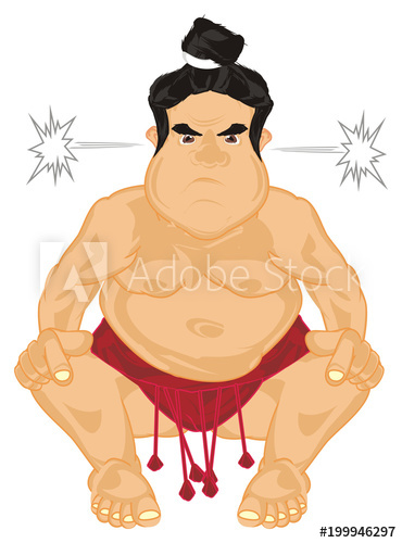 370x500 Sumo, Wrestler, Sportsman, Sport, Japan, Man, Fat, Evil, Angry