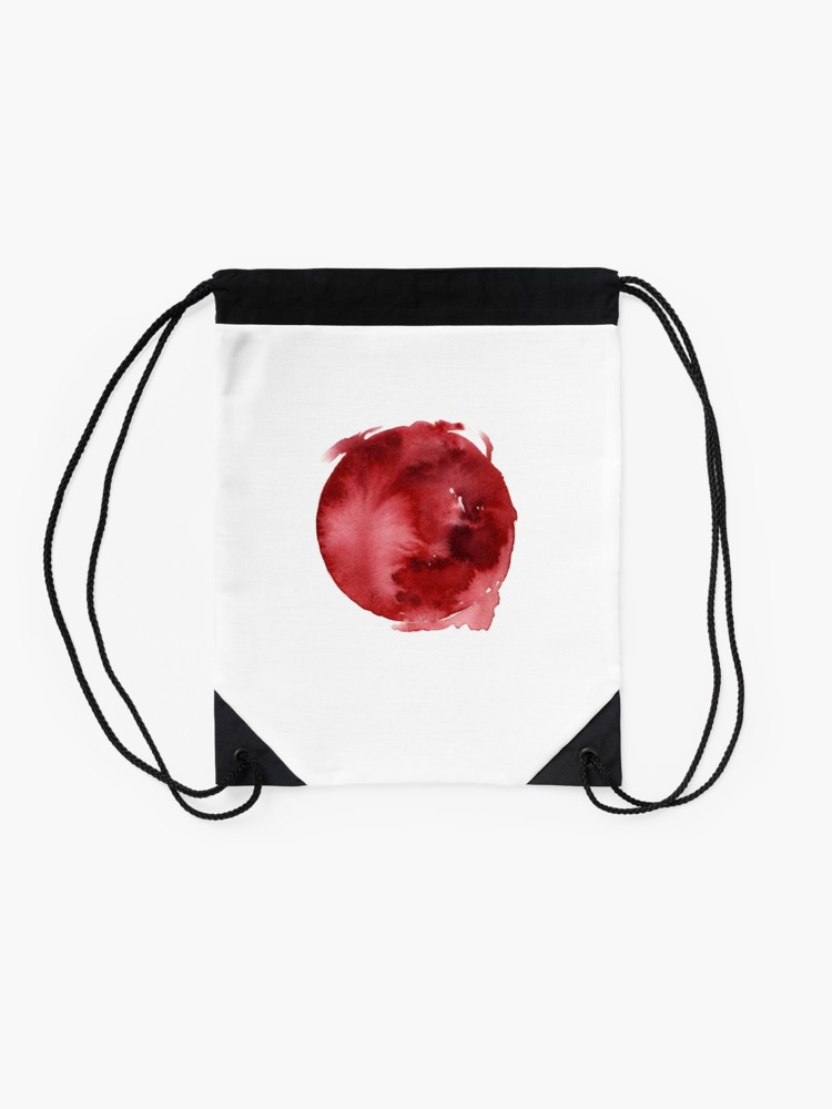 750x1000 Japan Flag Red Sun Japanese Art Design Drawstring Bag