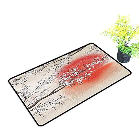 466x466 gmnalahome extra thick door mat sakura branches