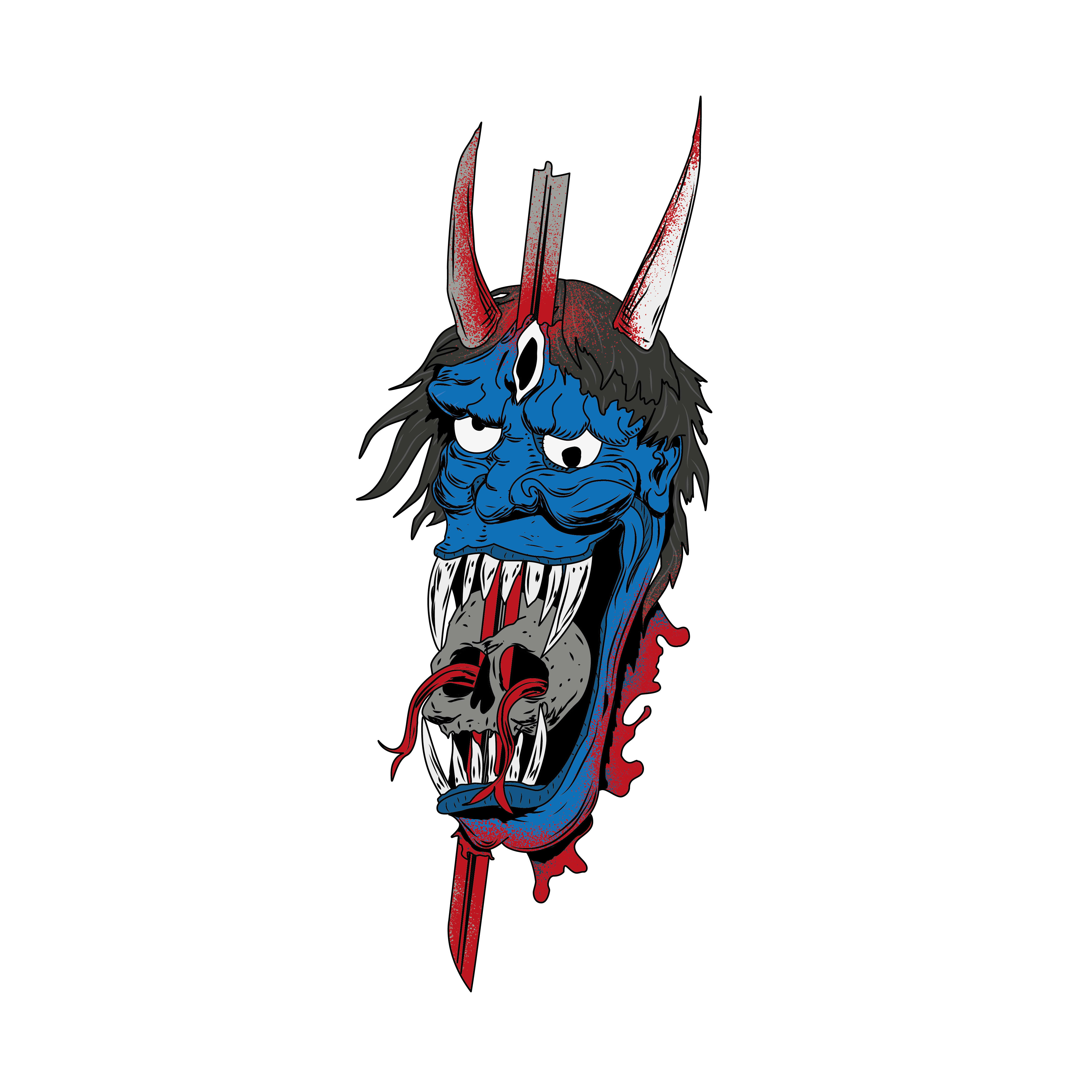 4500x4500 Draw Japanese Tattoo Inspired Illustration