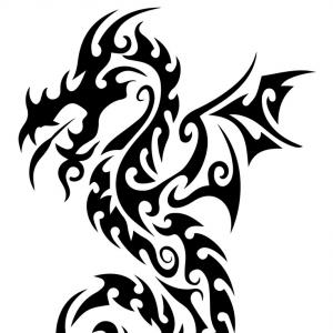 300x300 Png Drawing Chinese Dragon Japanese Dragon Tribal Drag Studiogrfx