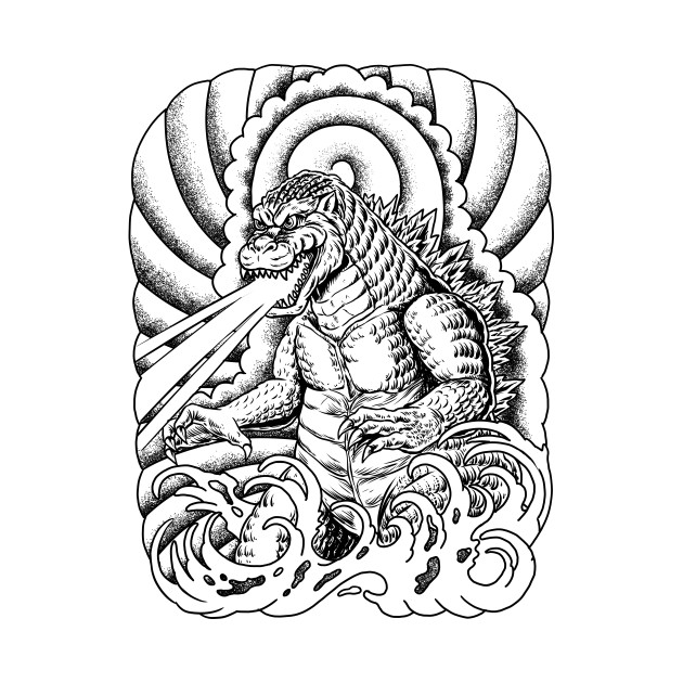 630x630 King Of Monster Japanese Tattoo