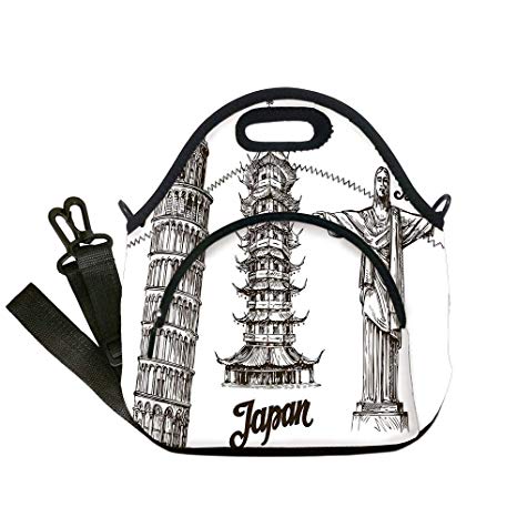 466x466 insulated lunch bag, neoprene lunch tote bags, travel