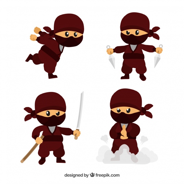 626x626 Free Download Hand Drawn Ninja Warrior Collection
