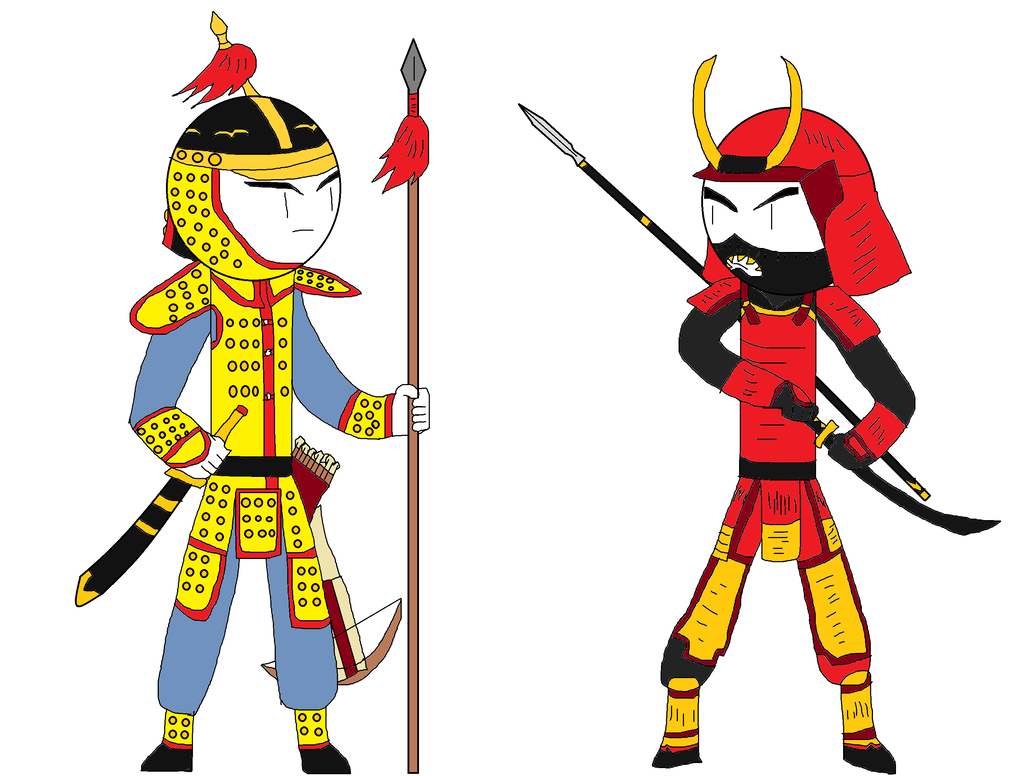 1030x776 Imperial Chinese Guard Vs Japanese Samurai