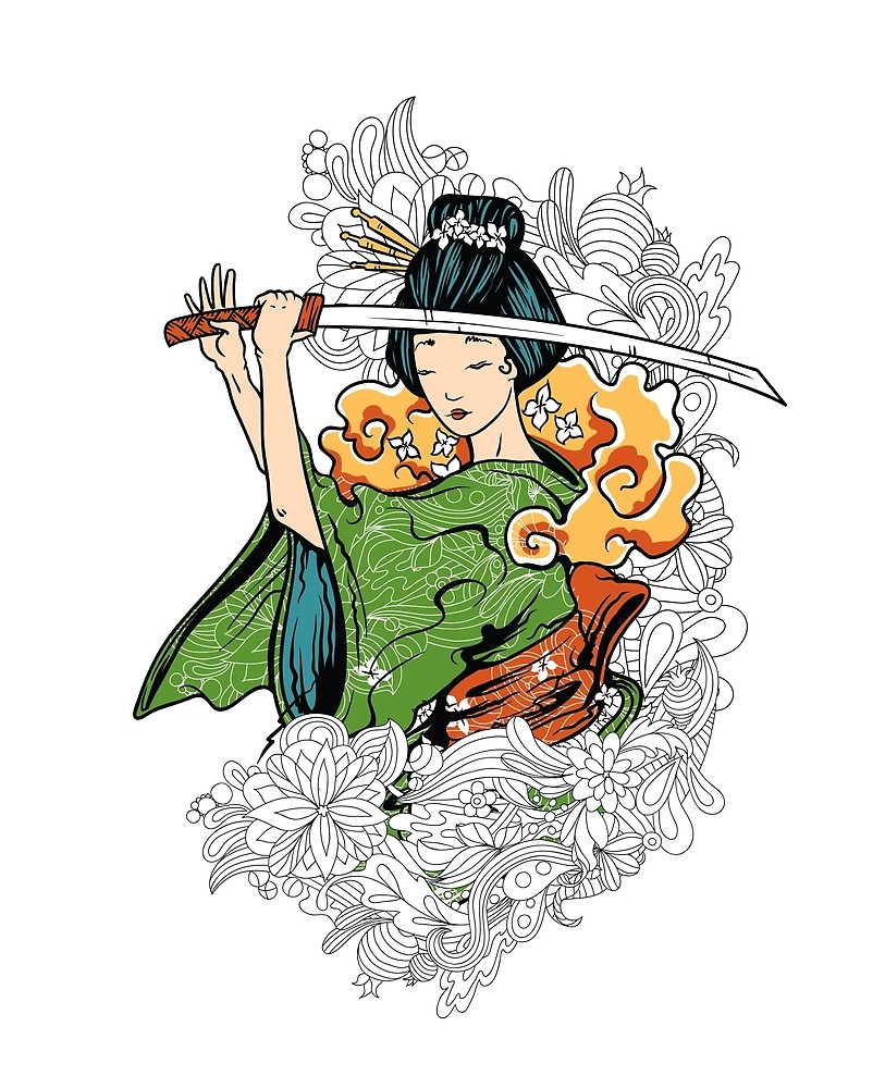 813x1000 Japanese Samurai Sword