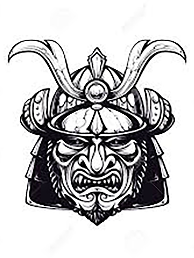 750x1000 Japanese Warrior Mask T Shirt