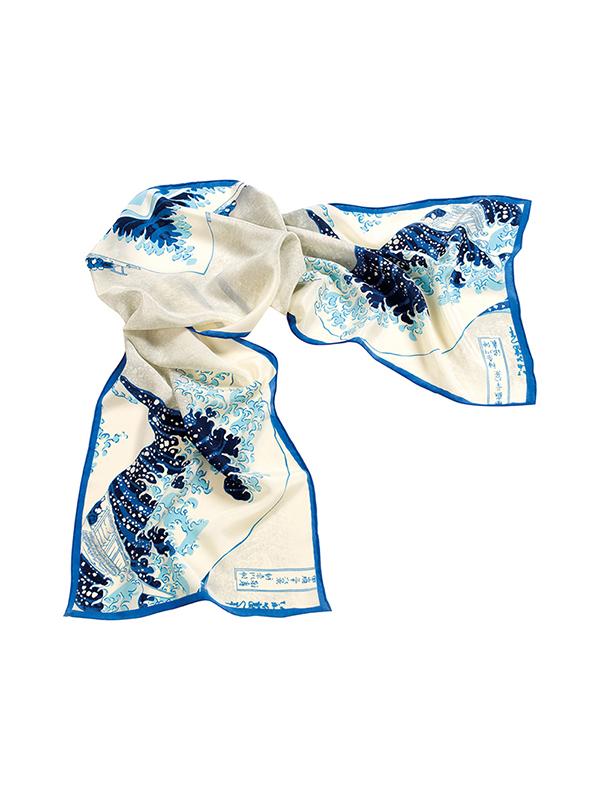 600x800 Hokusai Wave De Chine Scarf Fox Chave