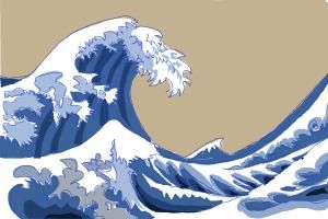 300x200 How To Draw Japanese Waves