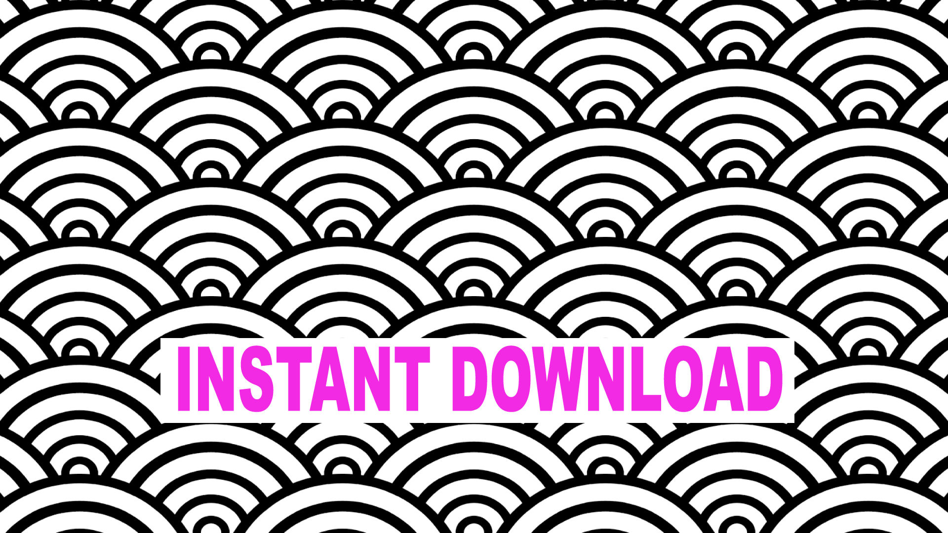 1920x1080 Seigaiha Pattern Desktop Background Mac Wide Screen Etsy