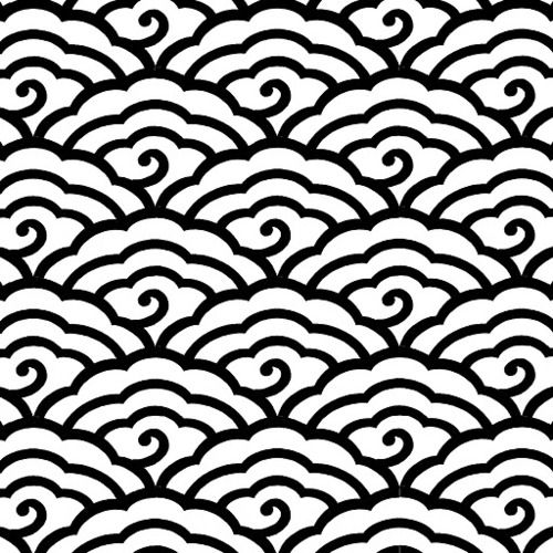 500x500 Waves Or Clouds Pattern Motif Graphics
