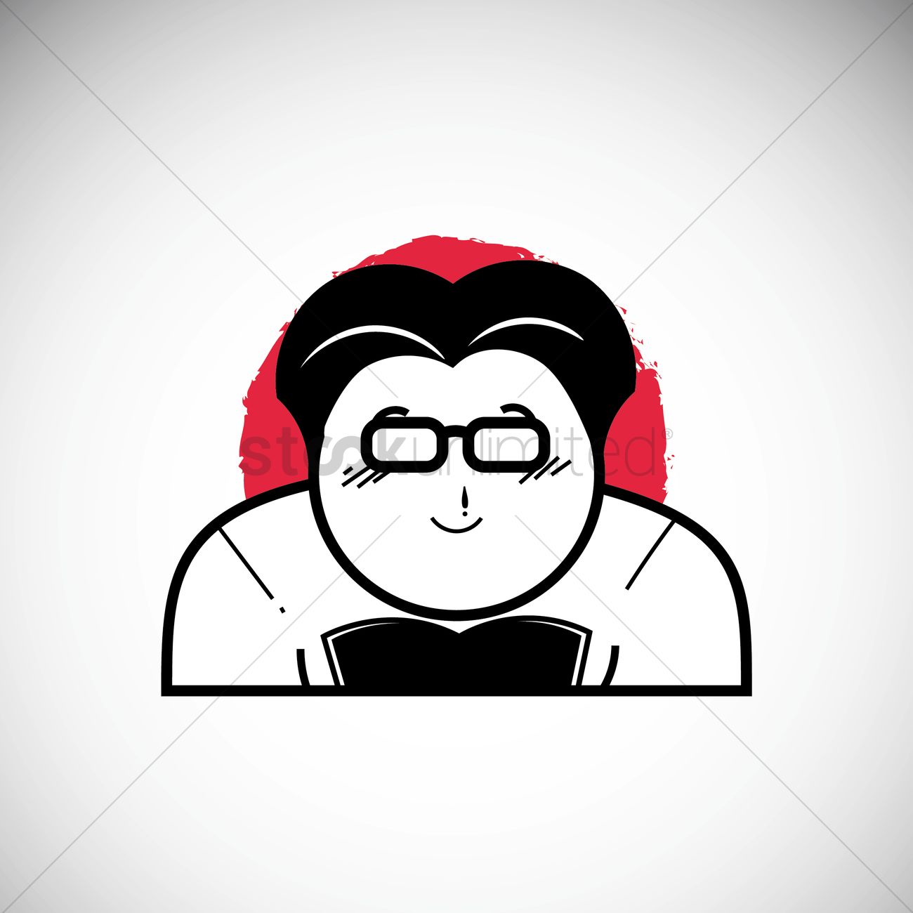 1300x1300 Japanese Old Woman Vector Image