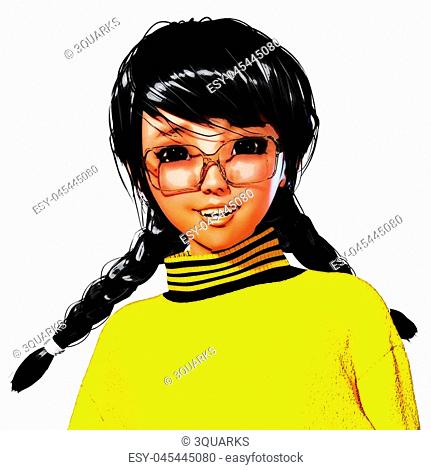 431x470 Pop Art Japanese Girl Stock Photos And Images Age Fotostock