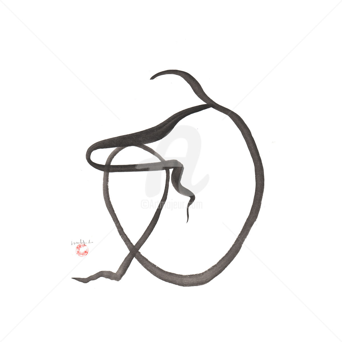 1200x1200 Thinking Woman Painting