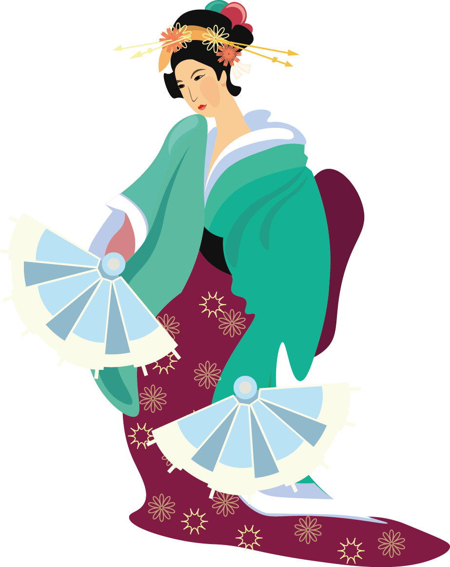 Japanese Woman Drawing | Free download on ClipArtMag