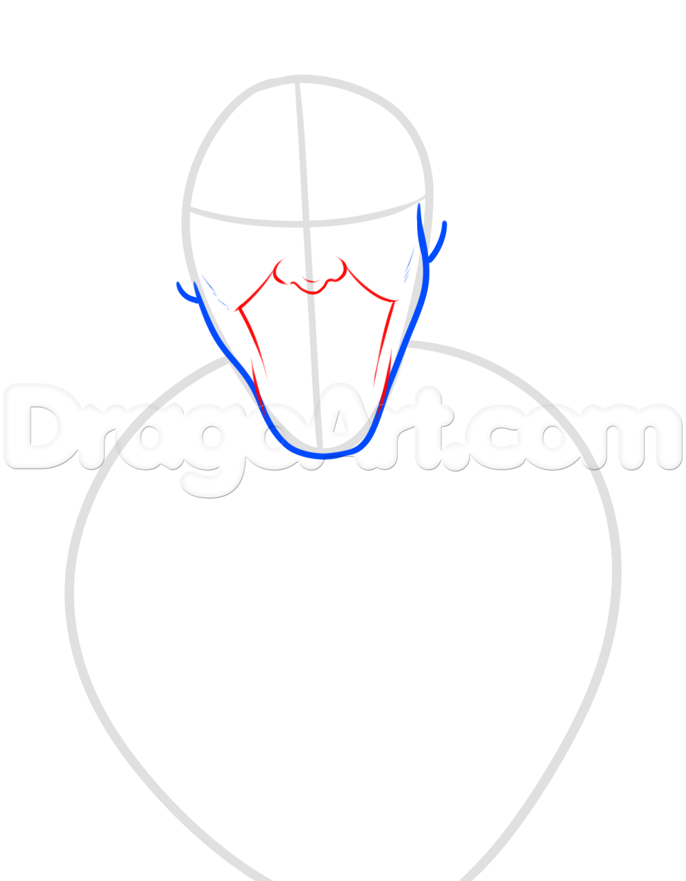 1000x1284 How To Draw Joker From Suicide Squad, Jared Leto, Step