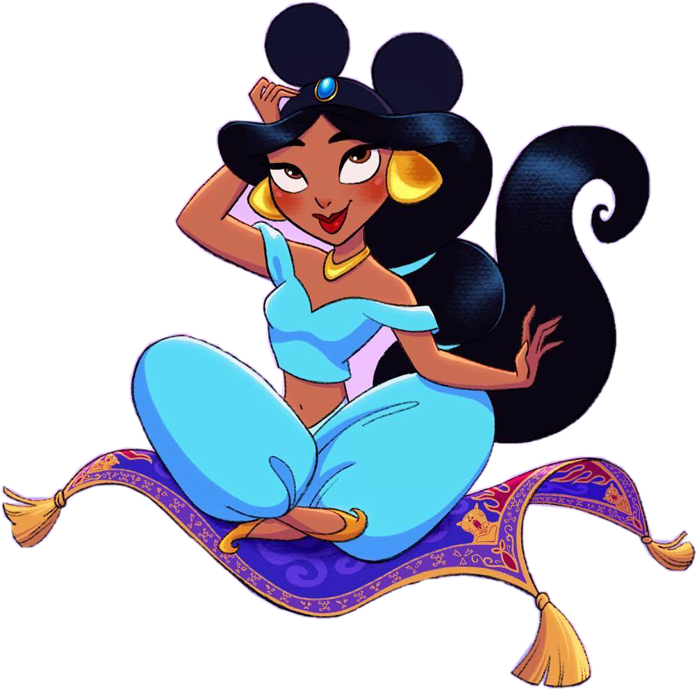1003x994 Jasmine Aladdin Mickeyears Cute Drawing