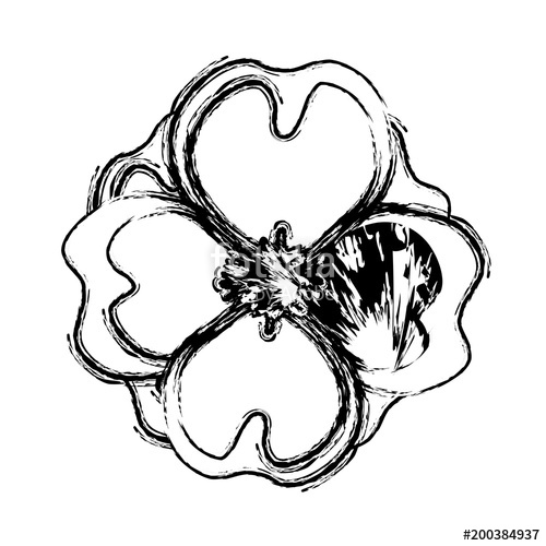 500x500 Cute Jasmine Flower Decorative Icon Stock Image And Royalty Free