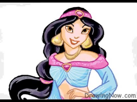 480x360 How To Draw Princess Jasmine