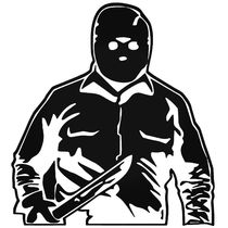 210x210 Jason Friday Hockey Mask Vinyl Decal Sticker