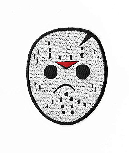 422x500 Jason Voorhees Hockey Mask Embroidered Iron Sew On Patch Horror