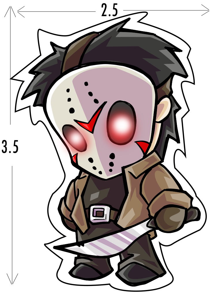 750x1050 Jason Voorhees Sticker Bunleungart Online Store Powered