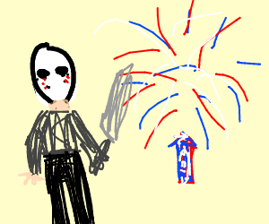 300x250 jason voorhees celebrates of july