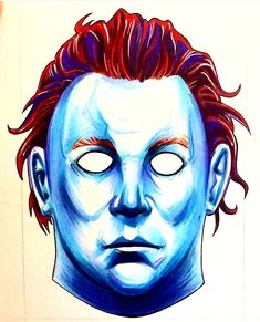 Jason Voorhees Mask Drawing
