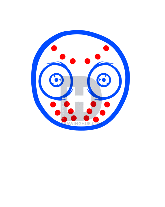 573x720 How To Draw A Jason Voorhees Minion, Step