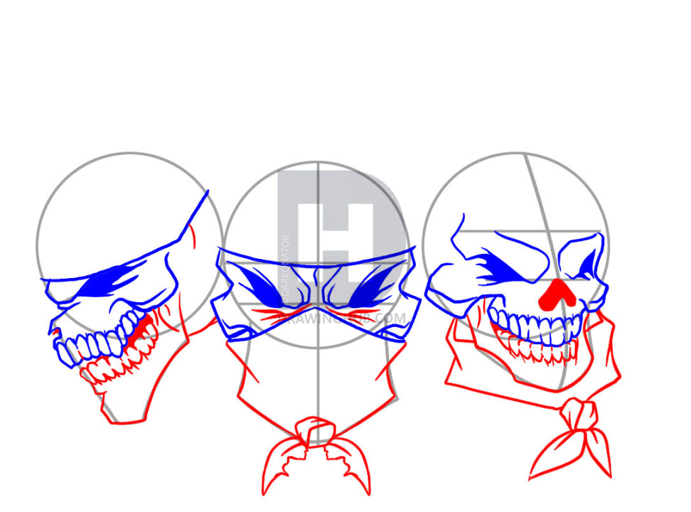 972x720 How To Draw Gangsta, Step