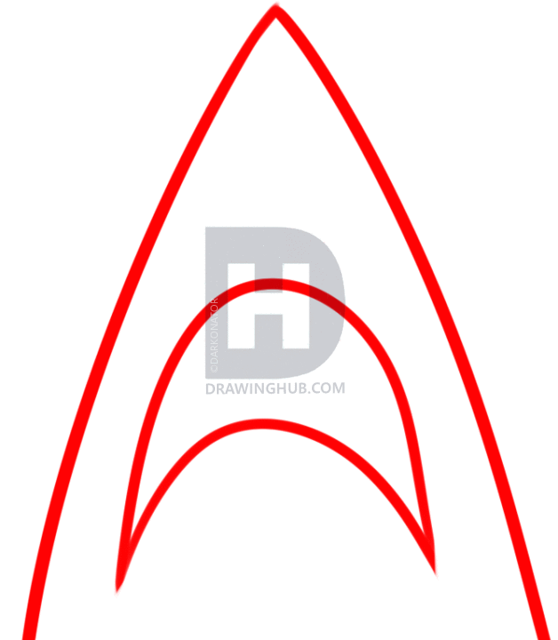 628x720 how to draw jaws, step