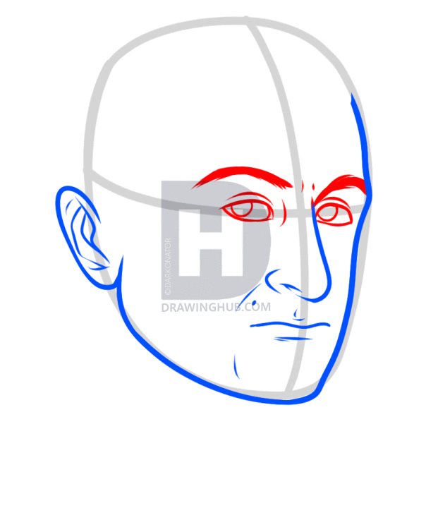 621x720 how to draw john jay, john jay, step
