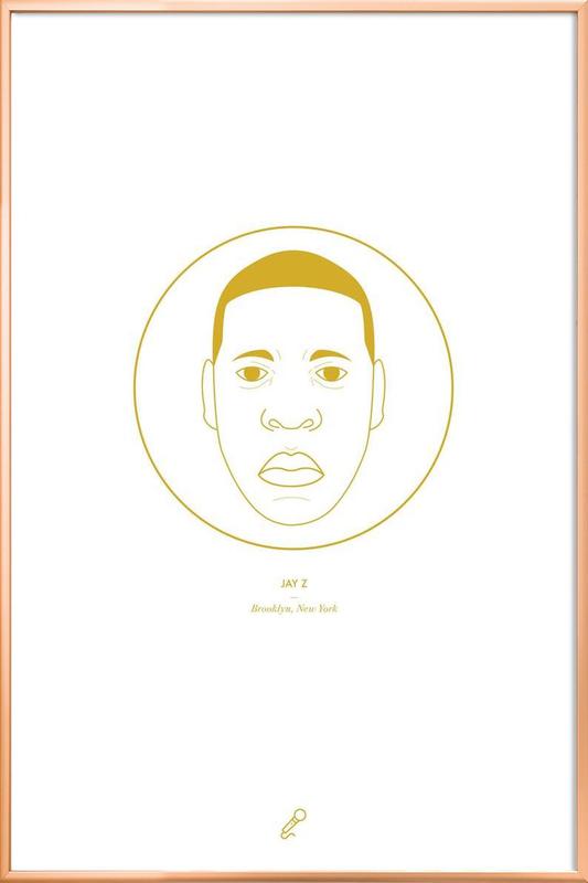 533x800 jay z as poster in aluminium frame