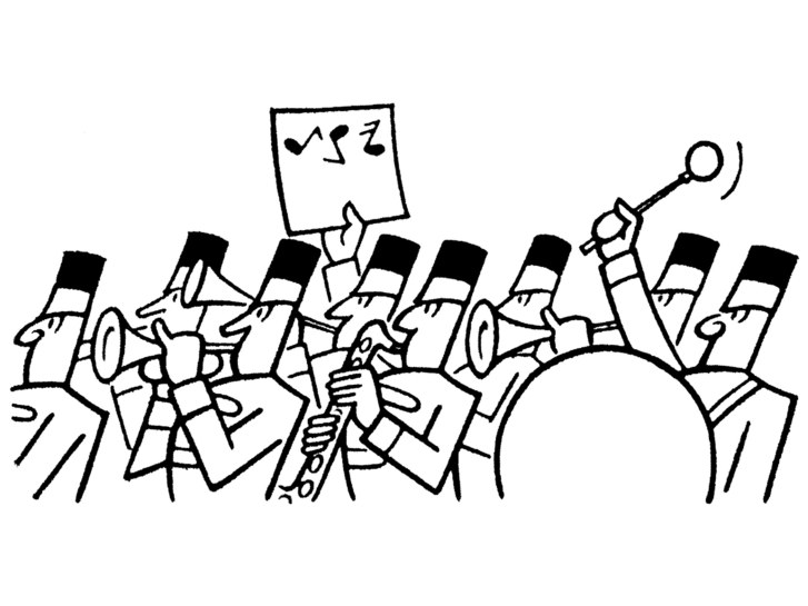 727x545 The N Y P D Police Band Takes The Stage The New Yorker