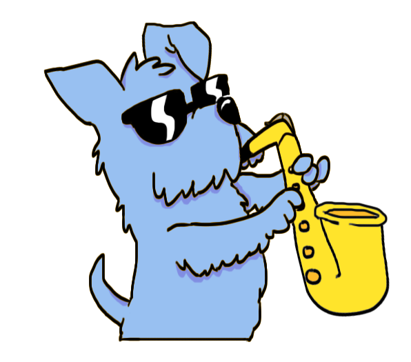 596x525 Blue Dog Logo Drawing