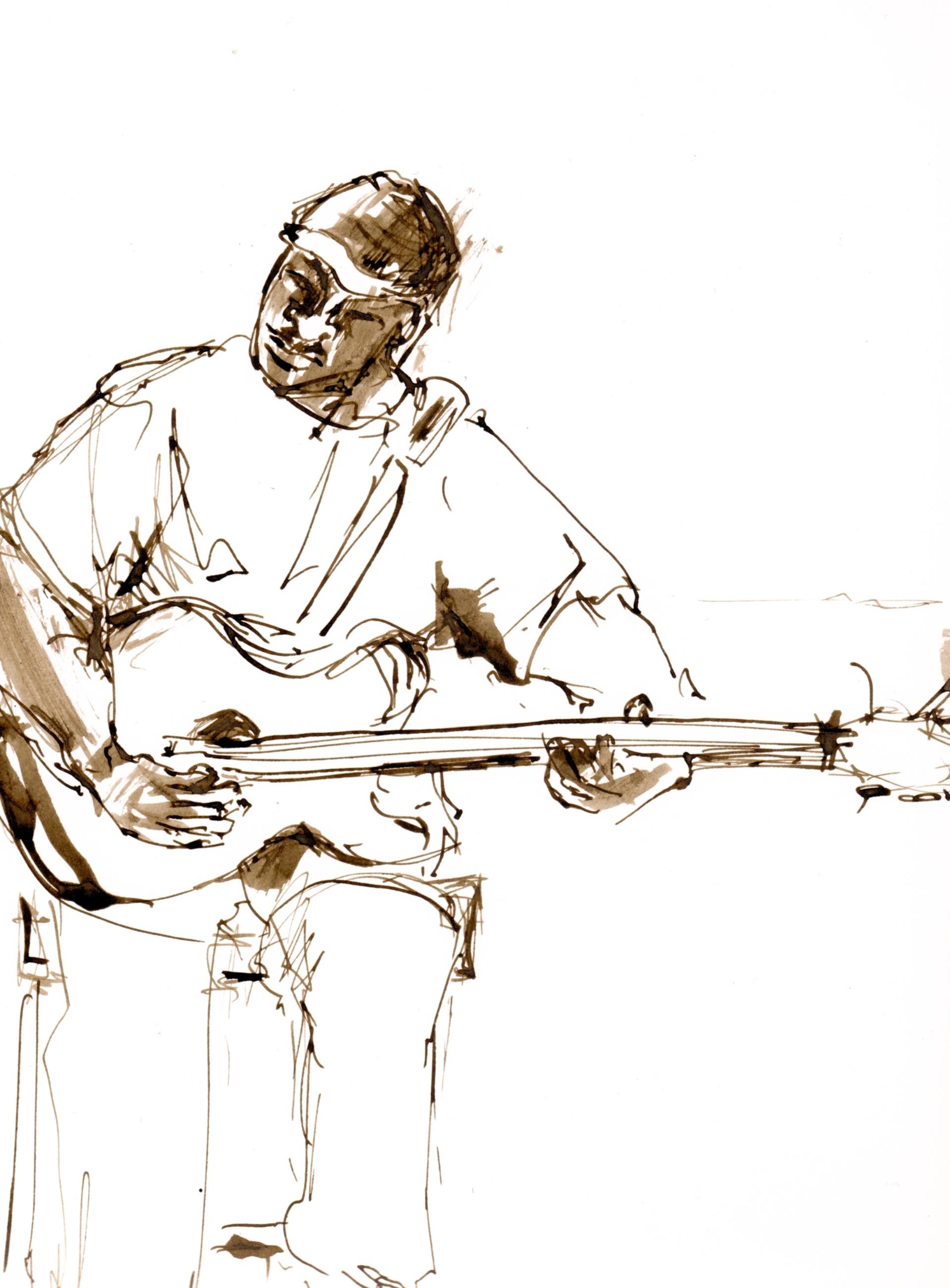 1920x2604 Jazz Musicians Drawing