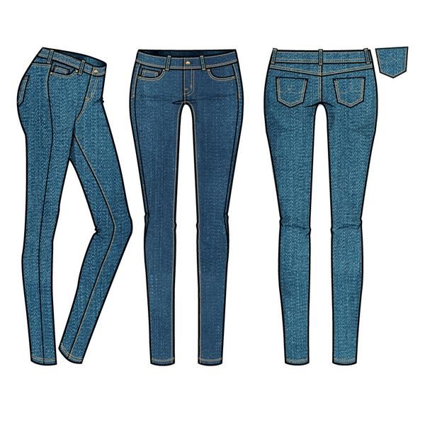 600x600 Women's Medium Rinse Basic Pocket Skinny Jean Fashion Flat