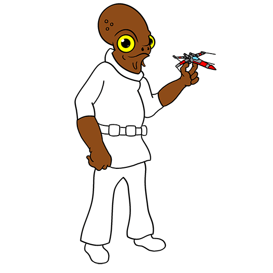 540x540 How To Draw Admiral Ackbar From Star Wars