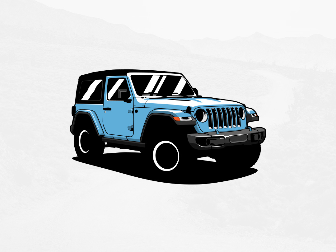 1080x810 jeep wrangler illustration