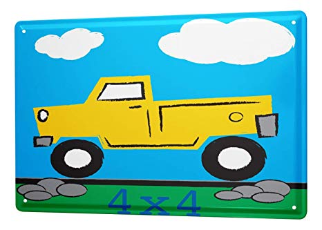 466x333 tin sign xxl ravtive funny jeep car drawing home