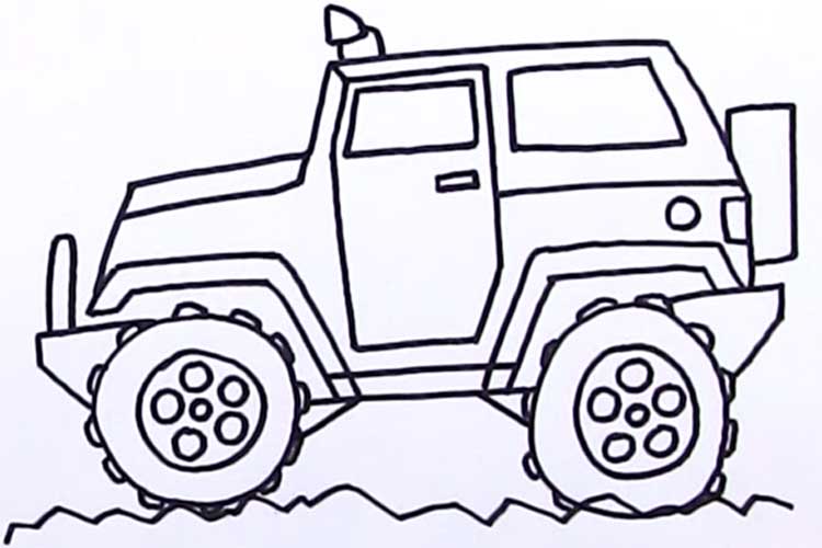 750x500 How To Draw A Jeep Step