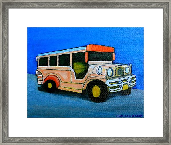 600x511 Jeepney Framed Print
