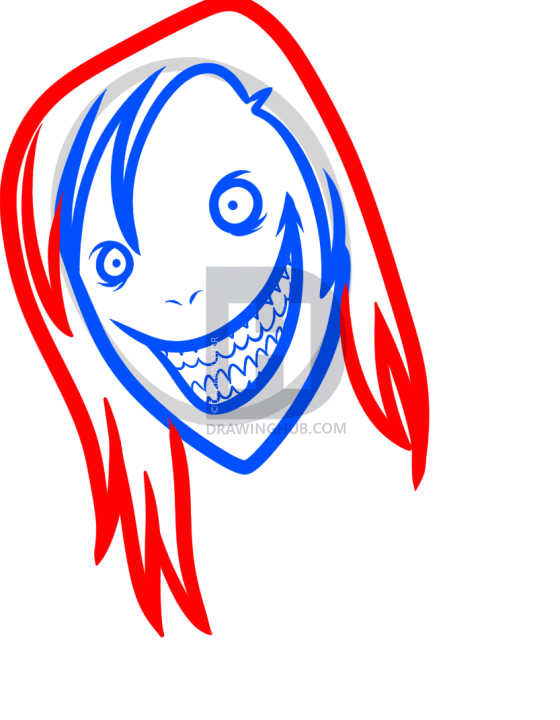 560x720 How To Draw Jeff The Killer, Step