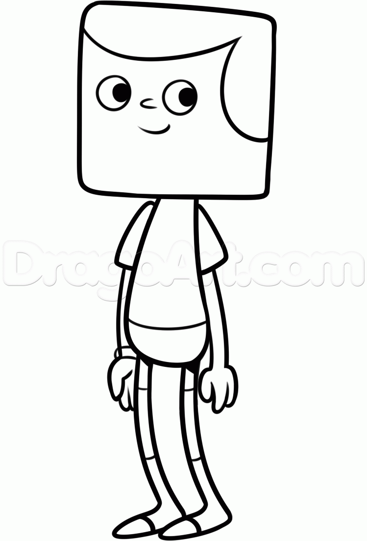 749x1103 How To Draw Jeff From Clarence, Step