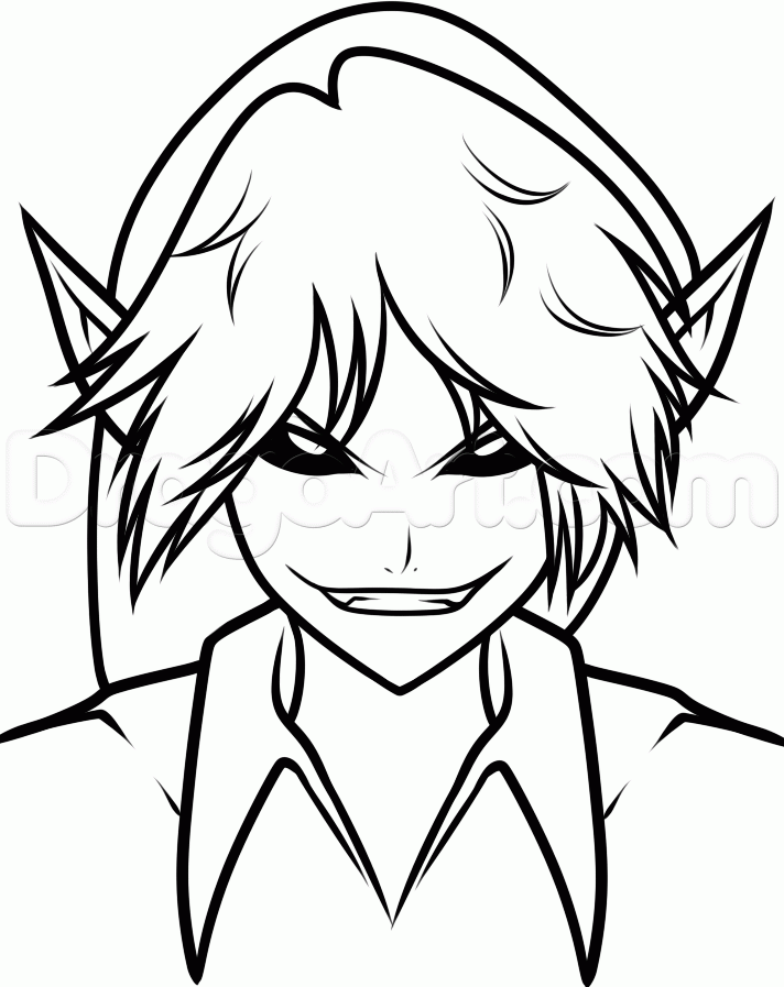 712x897 How To Draw Anime Ben Drowned Step How To Draw Ben