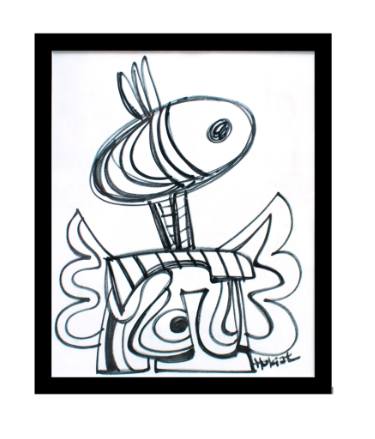 375x439 Contemplation Drawing