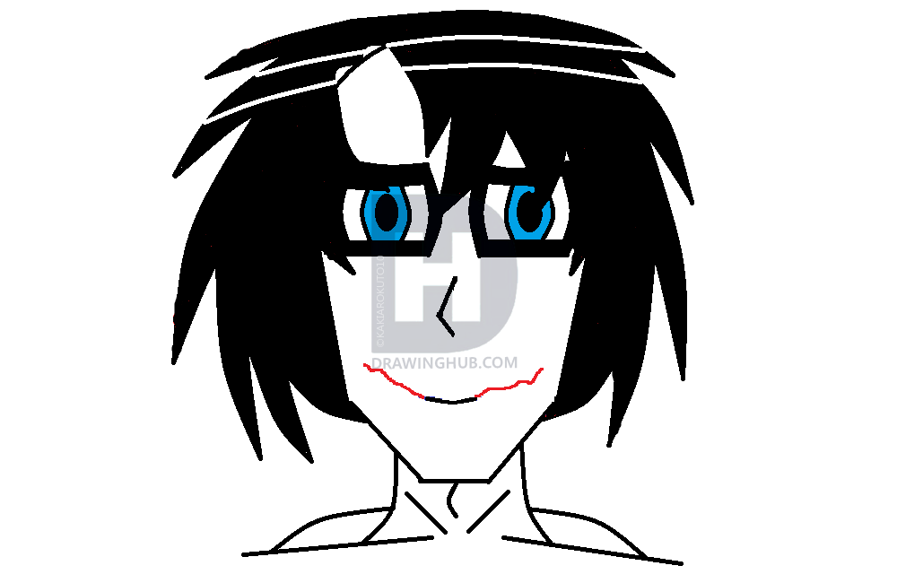 1000x650 Draw Jeff The Killer In Manga, Step