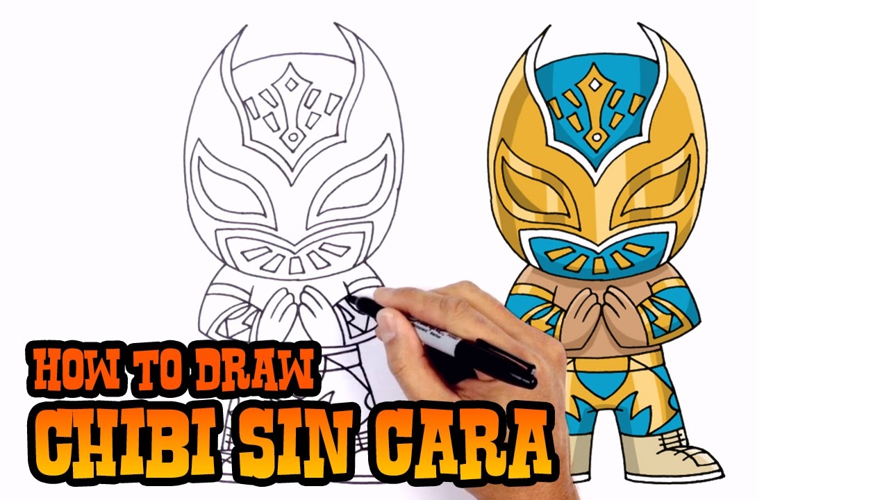 1280x720 how to draw sin cara wwe